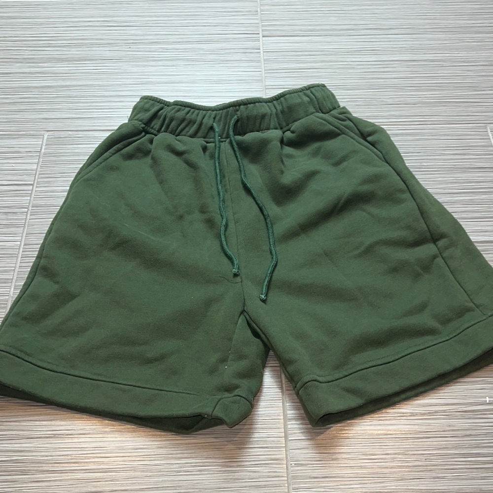 Green Sweat Shorts